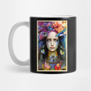 Hecate Goddess of Magic and Witchcraft by Ziola Rosa Pretty Flowers Spellbinding Girl Pagan Witch Mug